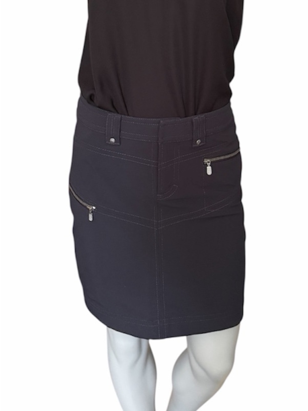 Athleta Tear Away B4 U Play Hiking Fleece Lined Black Skirt Sz 4